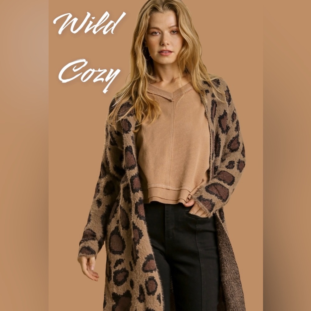 Umgee leopard cardigan